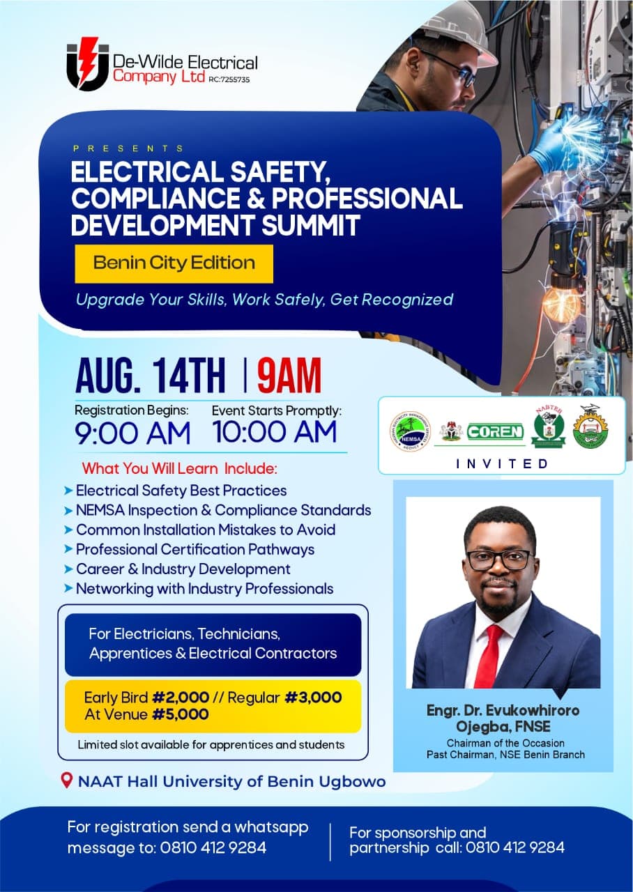 Electrical Safety Summit flyer
